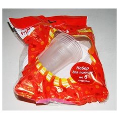 Набор одноразовой посуды Paclan "Party", 18 предметов