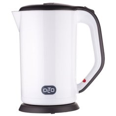 Чайник OLTO КЕ-1720 белый, 1,7 л, 2000 Вт, двойные стенки, корпус - пластик/металл
