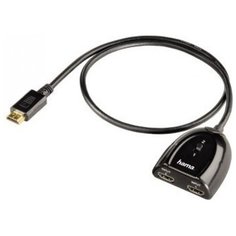 Адаптер HAMA HDMI (m) - 2х HDMI (f) (00042553), черный