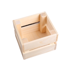 Кашпо Дарим красиво Однушка Лайт, 12х11х9 см натуральный