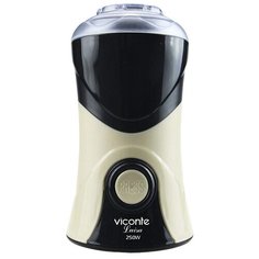 Кофемолка Viconte VC-3104, черный/бежевый