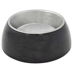 Миска для животных меламиновая DUVO+, черная, D10см/200мл (Бельгия)