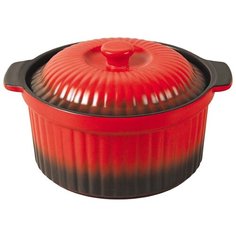Кастрюля Mercury MC-6136, 1.8 л, красный/черный