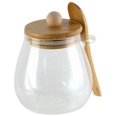 Банка для сыпучих с ложкой 400мл АртСтефа
