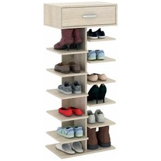 Обувница MfMaster Норта-2 , размер (ШхГ): 52.3х31.2 см , цвет: дуб сонома МФ Мастер