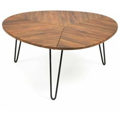 Столик журнальный TetChair WEBSTER, МДФ/металл, Дуб Американский (ножки черные)