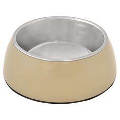 Миска для животных меламиновая DUVO+, бежевая, D13см/450мл (Бельгия)
