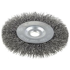 Кордщетка STAYER плоская 175мм для шлиф.машины гофрированная сталь (35185-175)
