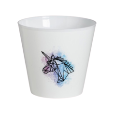 Кашпо Дарите счастье Единорог белый