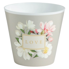 Кашпо Дарите счастье Love бежевый