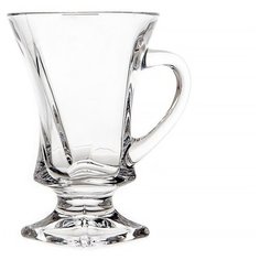 Набор чашек на ножке 100 мл на 6 персон "Квадро" Crystalite Bohemia