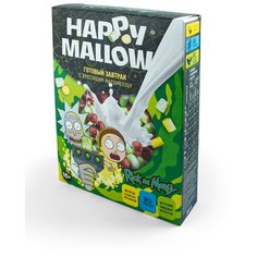 Готовый завтрак Happy Mallow Rick and Morty шарики кукурузные с хрустящим маршмеллоу, коробка, 240 г