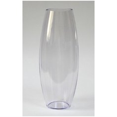 Ваза NinaGlass Эллипс 3 прозрачная цвет лаванда L300