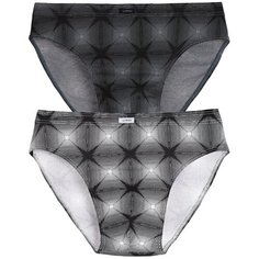 Lowry Набор трусов слипы классической посадки, 2 шт., размер M, черный/белый