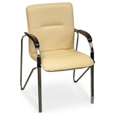 Стул Креслов Самба, металл/искусственная кожа, цвет: слоновая кость