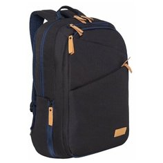 Рюкзак Grizzly RQ-016-1 /3 черный - кирпичный