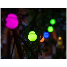 Садовая гирлянда на солнечной батарее молочное волшебство, 10 RGB LED-огней, 2.7+1.5 м, Kaemingk