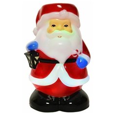 Светодиодный проектор санта С фонариком, проекция на 20 м2, 4 цветных LED-огня, 19 см, батарейки, Kaemingk