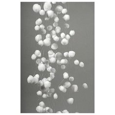Гирлянда снежные шарики белые, 135см, Kaemingk