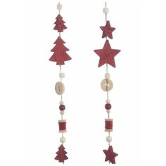 Гирлянда настроение С пуговкой, дерево, 90 см, разные модели, Kaemingk