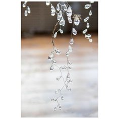 Гирлянда ХРУСТАЛЬНЫЕ КАПЛИ, акрил, прозрачная, 90 см, Kaemingk