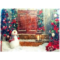 Светящееся настенное панно дверь В сказку, 1 мерцающий LED-огонь, 40х30 см, SNOWHOUSE