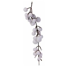 Гирлянда подвеска СНЕЖКИ-МАЛЮТКИ с прозрачными/перламутровыми бусинами, 45 см, Koopman International