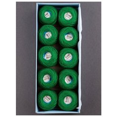 Пряжа Ирис (10 шт х 10 г, 82м.), Gamma, №0013 изумрудный