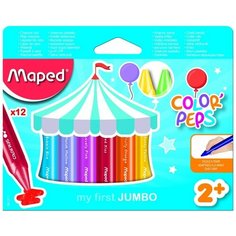 Мелки восковые "Color Peps Jumbo", 12 цветов Maped