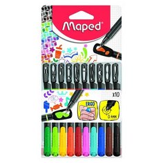 Ручки капиллярные "Graph Peps Mania", 10 цветов Maped