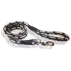 Особо прочный поводок-водилка со Стоппером на карабине, ультрамарин, длина 120 см, толщина 15 мм Japan Premium Pet