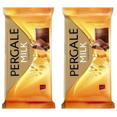 Молочный шоколад Pergale с хрустящей карамелью и солью 100 гр. (2 шт.)