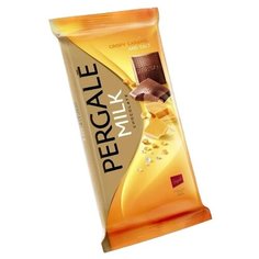 Молочный шоколад Pergale с хрустящей карамелью и солью 100 гр.