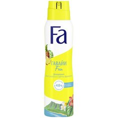 Fa дезодорант, спрей, Ритмы острова Гавайи Fun Аромат ананаса и цветка франжипани, 150 мл