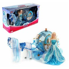 Карета с лошадью Veld co 82418 принцесса, со св. и зв.