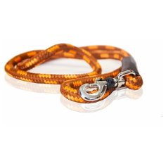 Особо прочный поводок DАISKI со Стоппером на карабине. Коричневый, Размер М (открытая упаковка) Japan Premium Pet