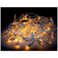 Гирлянда сосульки 100 прозрачных миниламп, 2х0.4 м, белый провод, SNOWHOUSE