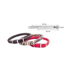 Ошейник Дарэлл "Cord", кожаный, круглый, 10 мм х 40-46 см