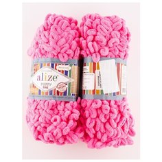 Пряжа Puffy Fine 100 гр. 14м., (2 мотка), ALIZE 121 леденец
