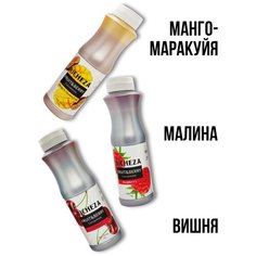 Набор концентратов для напитков 1000 г 3 шт. / Манго-Маракуйя / Малина / Вишня Richeza