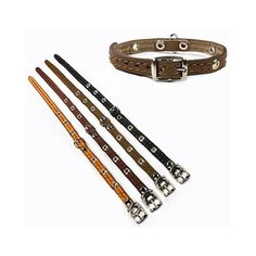 Ошейник для собак Дарэлл "Стандарт", 1 слой, кожаный, безразмерный, 10 мм х 37 см