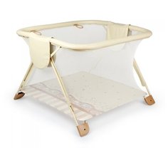 Манеж GLOBEX Книжка бежевый/игрушки