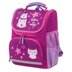 Пифагор Ранец Basic Smart owls (229933), вишневый
