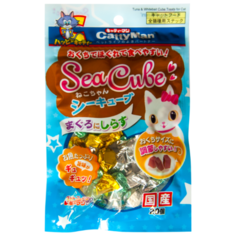 Лакомство для кошек Japan Premium Pet морские кубики из желтоперого и японского тунца-бонито, 20 кубиков в упаковке