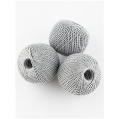 Пряжа "Фиалка" 75 гр, 225м (3 мотка), ПНК им. Кирова, №4302 светло-серый