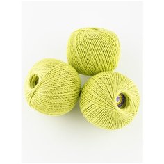 Пряжа "Фиалка" 75 гр, 225м (3 мотка), ПНК им. Кирова, №2501 светло-салатовый