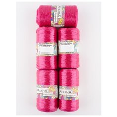 Пряжа Raffia (5 мотков)., 50 гр., 200м., ARACHNA, №47 рубиновый