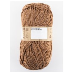 Пряжа "Сувенирная" 200г, 160м (1 моток)., ПЕХОРКА, 517-Коричневый меланж