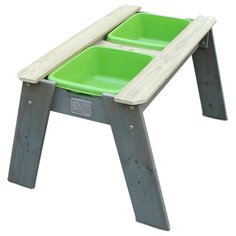 Песочница-столик Exit Toys Акцент на высоких ножках 52.05.05.05, 94х69 см, бежевый/серый/зеленый