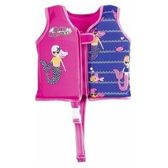 Жилет для плавания с пенопластовыми вставками, розовый, M/L, 3-6 лет, BestWay